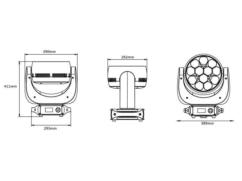 Фото Поворотная BEAM/WASH голова SILVER STAR SS656XCE PLUTO4000XE MKII