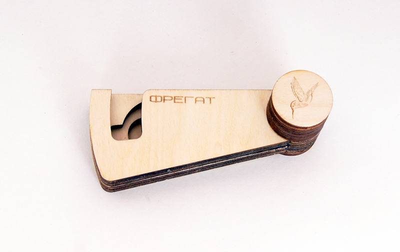 Фото Мастерская Глазырина HV14 Чехол деревянный для варгана Фрегат