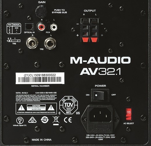 Фото M-Audio AV32.1 акустическая система