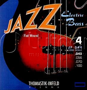 Фото Комплект струн Thomastik JF344 Jazz Flat Wound для бас-гитары