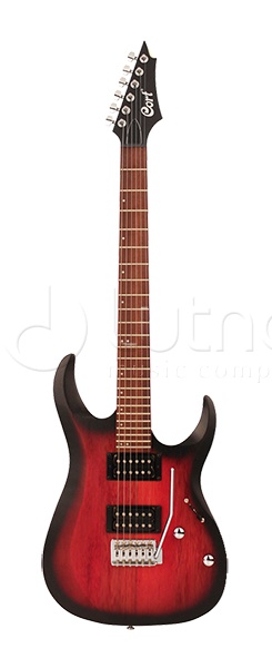 Фото X100-OPBB X Series Электрогитара, красный санберст, Cort