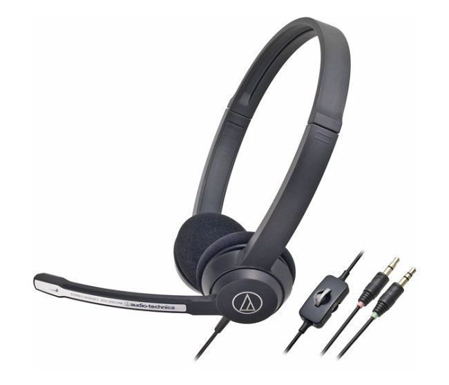 Фото Audio-Technica ATH-330COM Гарнитура-стереонаушники с микрофоном