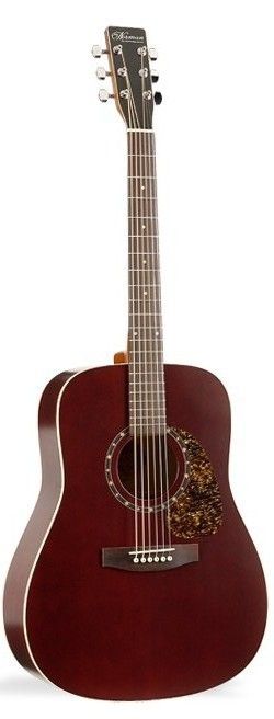 Фото Norman PROTEGE B18 Burgundy+Кейс  акустическая гитара Dreadnought, цвет - красный