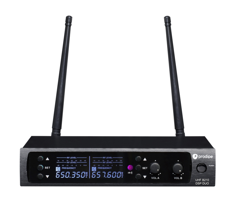 Фото Беспроводная микрофонная система DSP-DUO-UHF-B210/F5 Prodipe