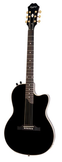 Фото Электроакустическая гитара EPIPHONE SST STUDIO (SOLIDBODY AC/EL) EBONY