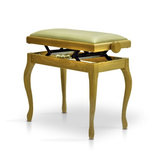 Фото Банкетка Hidrau BG200 Natural Gloss (TC6), полированное ольха, бежевый бархат