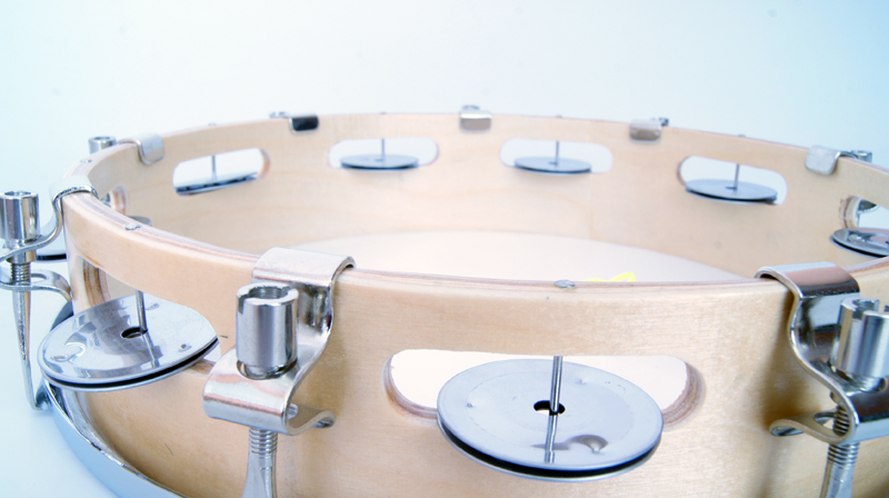 Фото Тамбурин Lutner FLT-LTH10-8 с бубенцами, с мембраной, настраиваемый