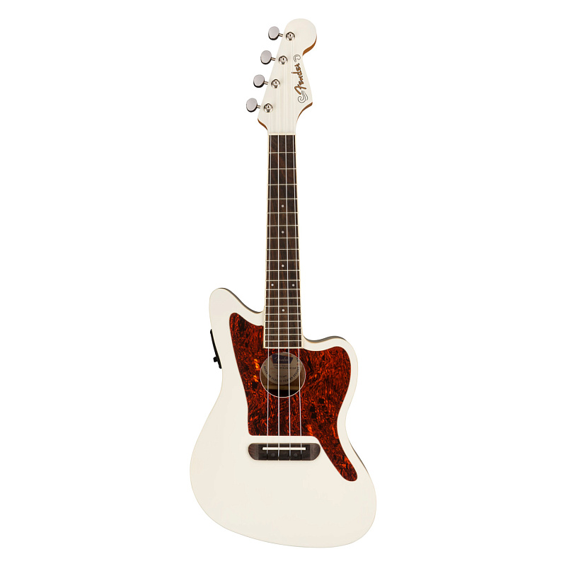 Фото Укулеле, FENDER Fullerton Jazzmaster Uke Olympic White