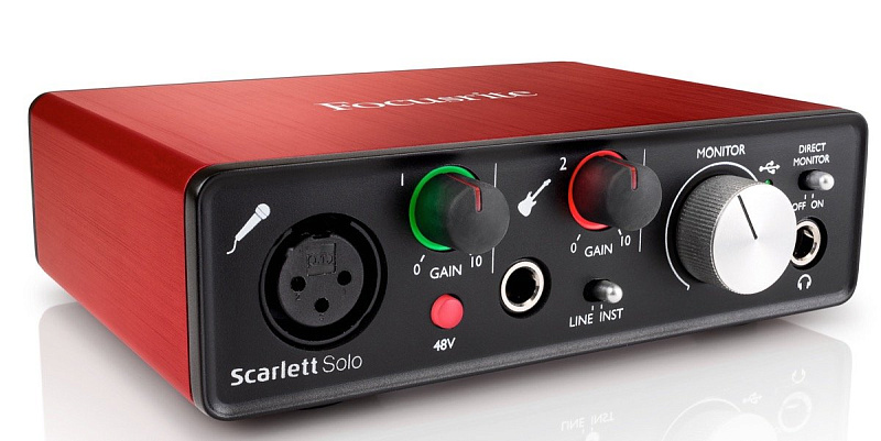 Фото FOCUSRITE Scarlett Solo 2nd Gen USB аудио интерфейс