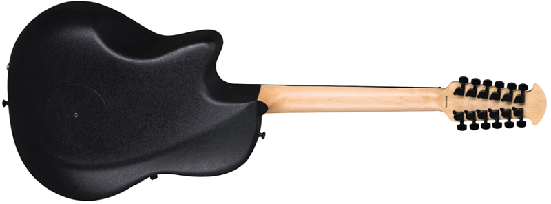 Фото OVATION 2058TX-5 Elite T Deep Contour Cutaway 12-string Black Textured