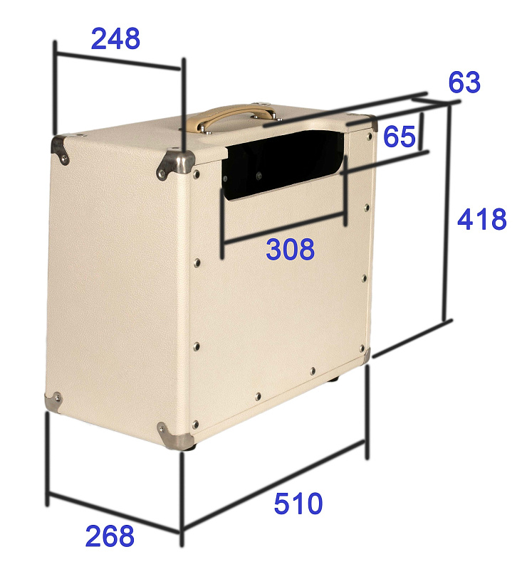 Фото Корпус комбика без динамика AMT Electronics AMT-cab-112-3
