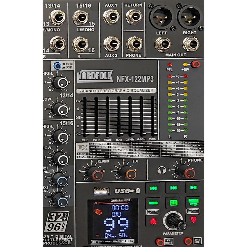 Фото Микшерный пульт NordFolk NFX-122MP3