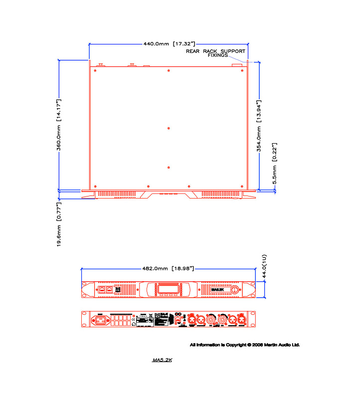 Фото Усилитель мощности MARTIN AUDIO MA5.2K