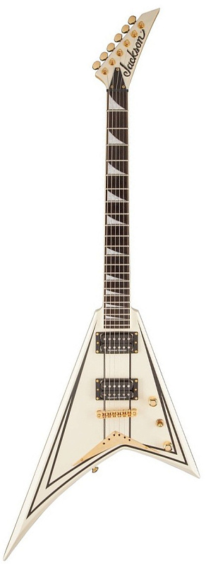 Фото Электрогитара JACKSON PRO SERIES RRT-3 IVORY W/ BLACK PINSTRIPES