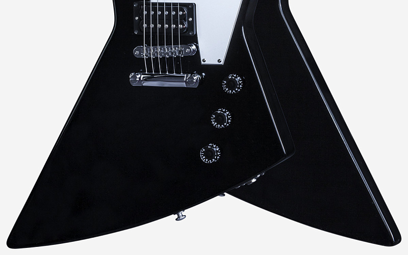 Фото GIBSON Explorer 2016 T Ebony электрогитара, цвет - черный, фурнитура - хром