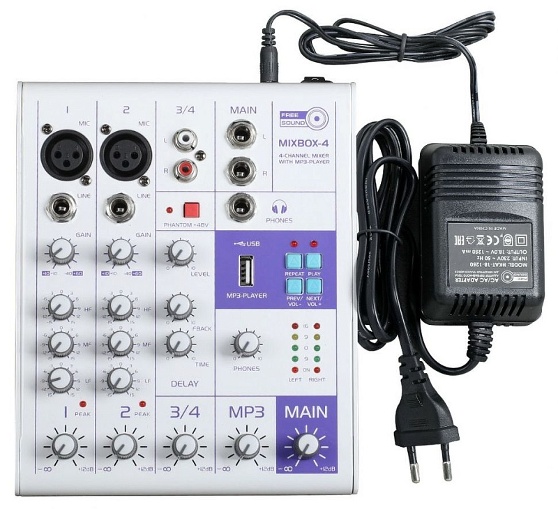 Фото Микшерный пульт FREE SOUND MIXBOX-4