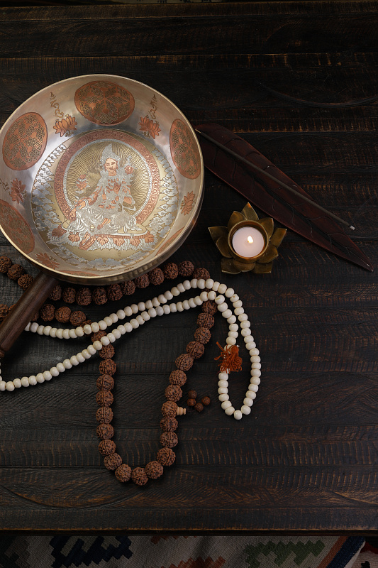 Фото Кованная поющая чаша Sun Full Carving SBSUN-FC