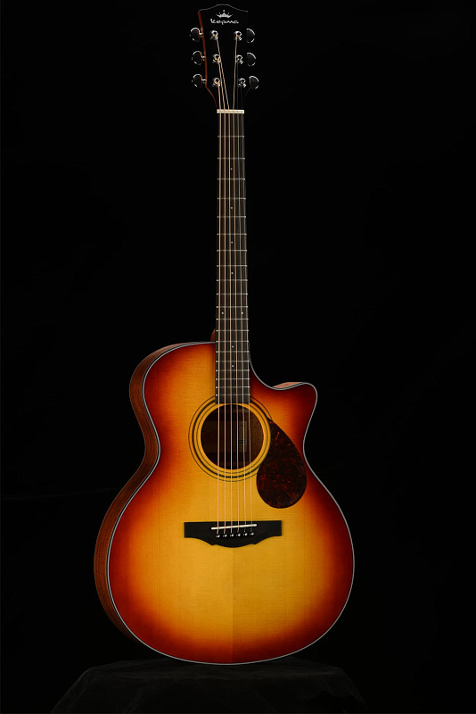 Фото Электроакустическая гитара KEPMA F0E-GA Top Gloss Cherry Sunburst