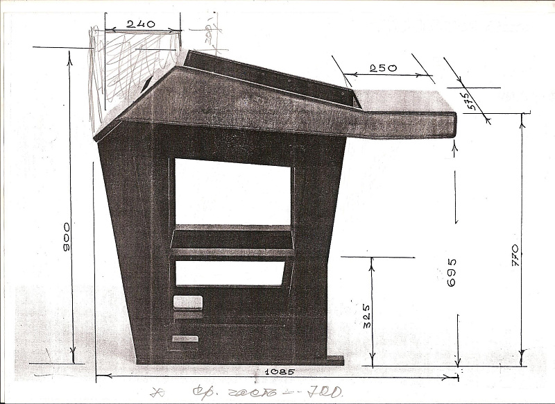 Фото Стол студии звукозаписи muz-t-1