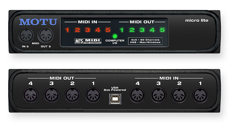 Фото Миди интерфейс MOTU Micro Lite