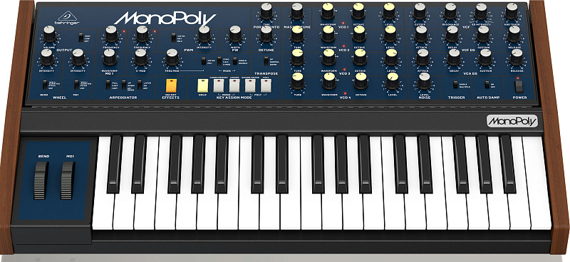 Фото Аналоговый 4-х голосный полифонический синтезатор BEHRINGER MONOPOLY