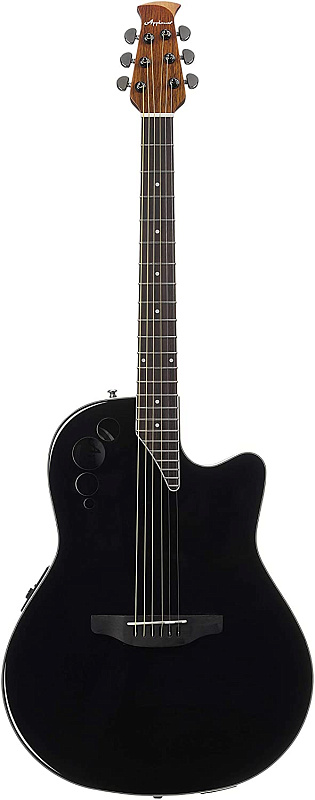 Фото Электроакустическая гитара APPLAUSE AE44II-5S Elite Mid Cutaway Black Satin