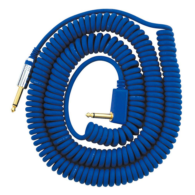 Фото VOX Vintage Coiled Cable VCC-90BL гитарный кабель, синий