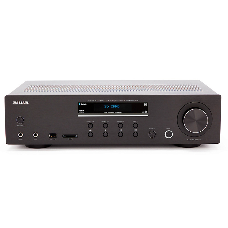 Фото Стереоусилитель Aiwa AMU-120BT/BK