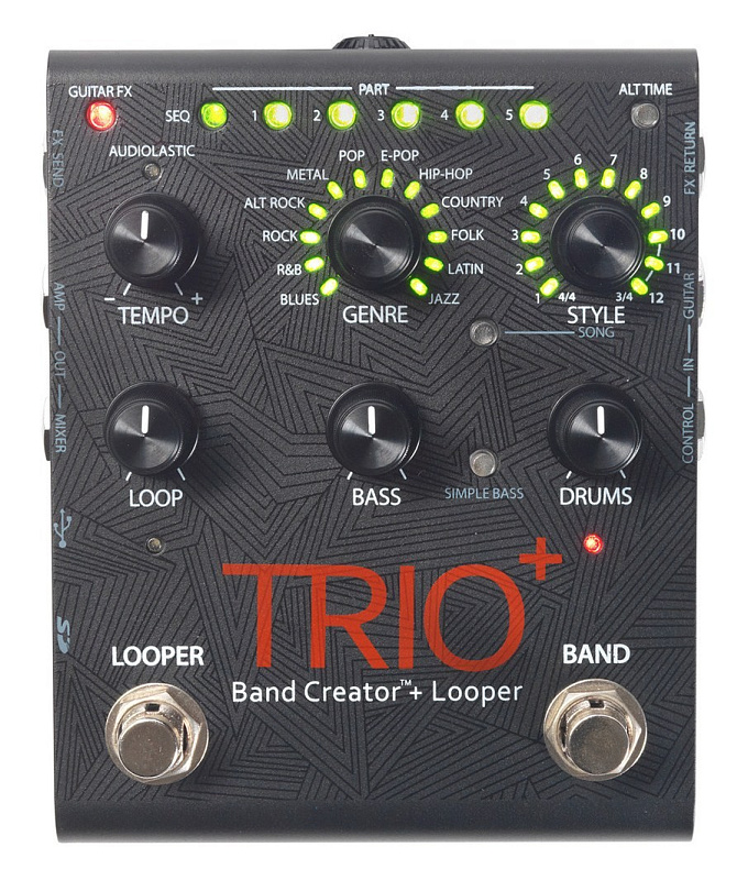 Фото DIGITECH TRIO+ BAND CREATOR Гитарная педаль, автоаккомпаниатор + лупер