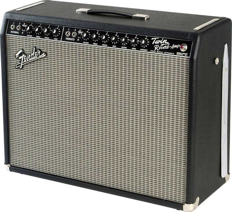 Фото FENDER `65 TWIN REVERB 85 WATTS 2-12` JENSEN BLACK TOLEX