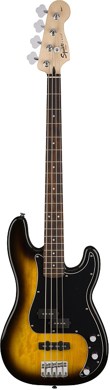 Фото Squier Affinity Series™ Precision Bass® PJ Pack, Laurel Fingerboard, Brown Sunburst, Gig Bag, Rumble 15 - 230V EU