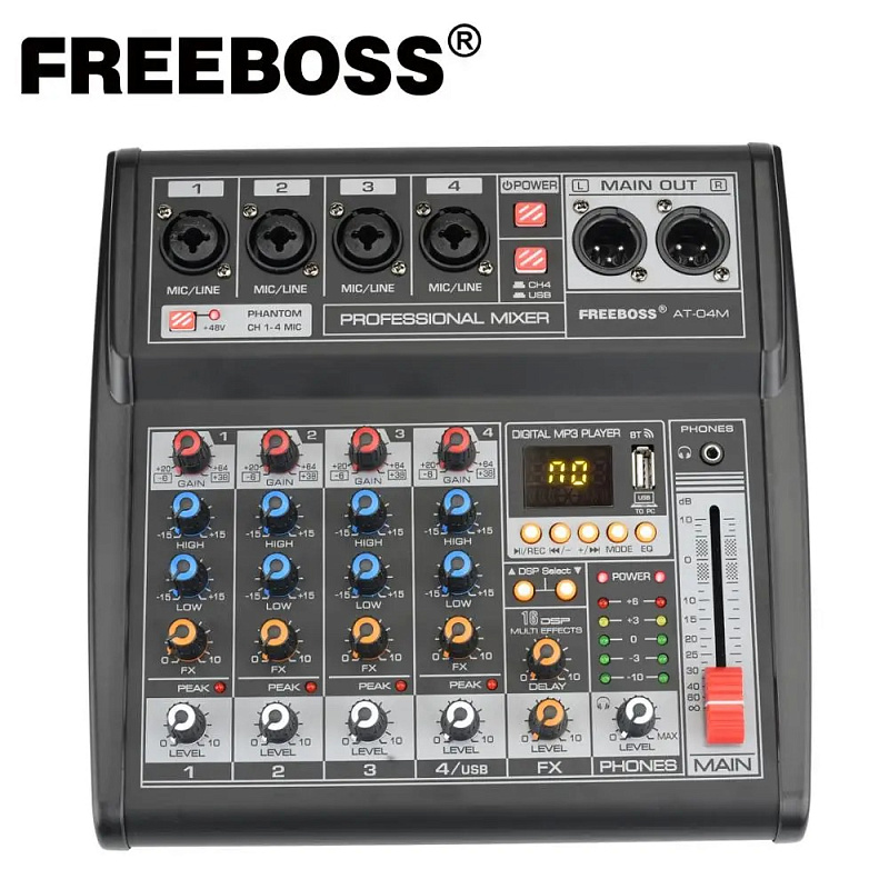 Фото Микшерный пульт FREEBOSS AT-04M