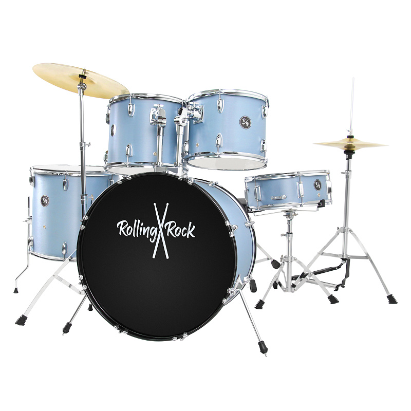 Фото Ударная установка Rolling Rock JR-2225C Brushed Blue