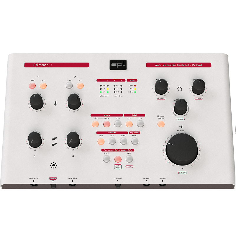 Фото USB интерфейс и мониторный контроллер SPL Crimson 3 White