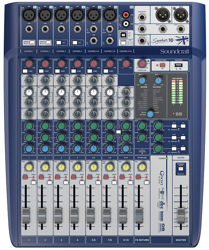 Фото Soundcraft Signature 10 аналоговый микшерный пульт
