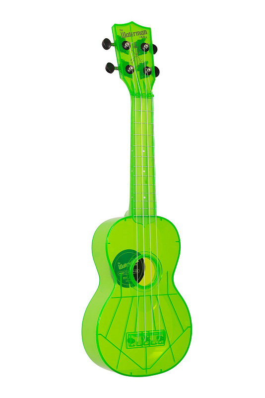 Фото WATERMAN by KALA KA-SWF-GN Waterman Fluorescent Green, Soprano Ukulele