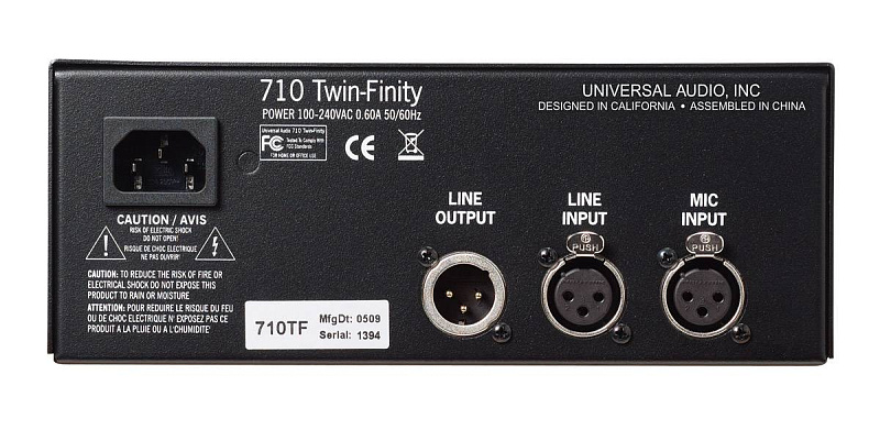 Фото Universal Audio 710 Twin-Finity