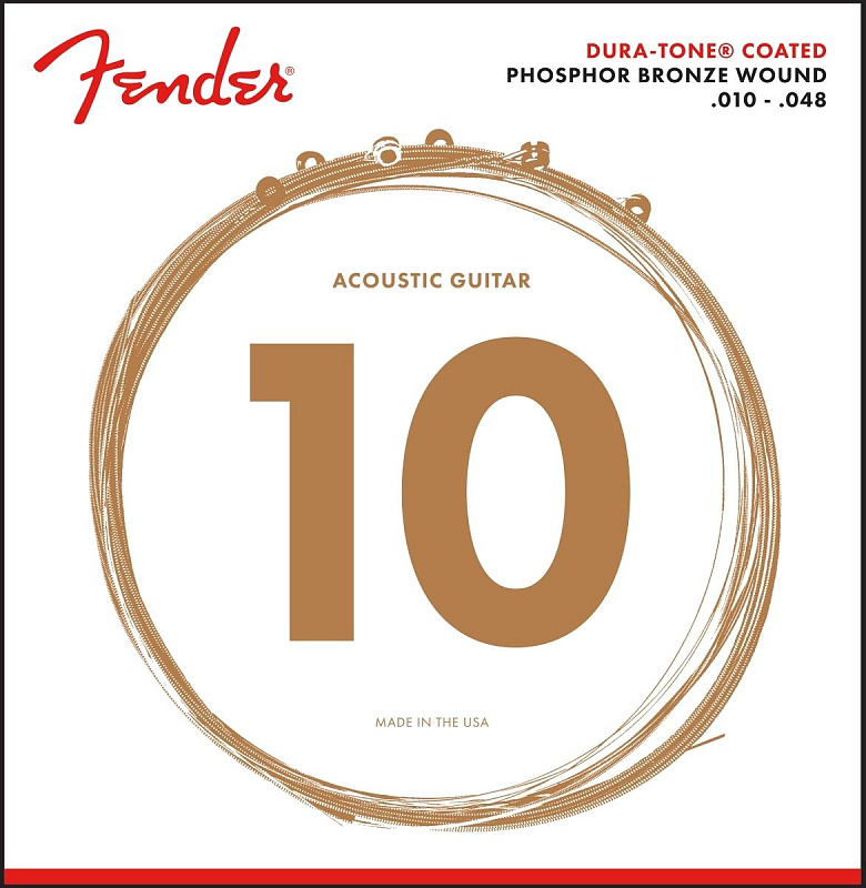 Фото FENDER 860XL PHOSPHOR BRONZE COATED 10-48